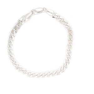 Sterling Silver Italian Made Cuban Link Bracelet 7”